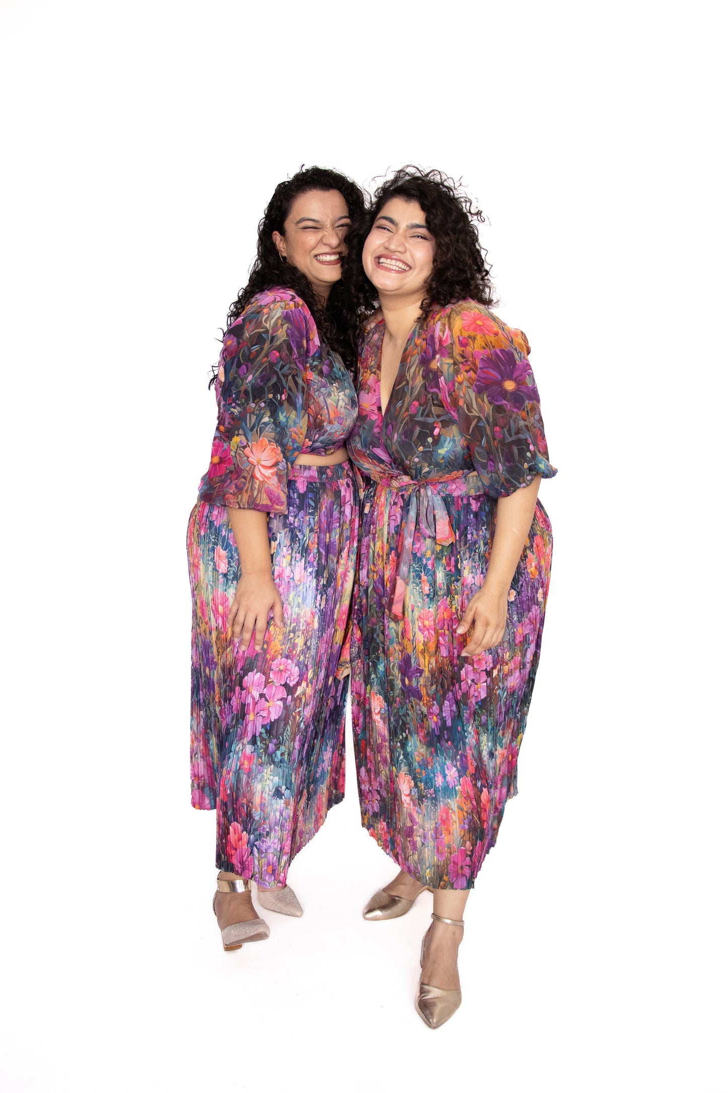 VALLEY OF FLOWER WRAP TOP & SKIRT