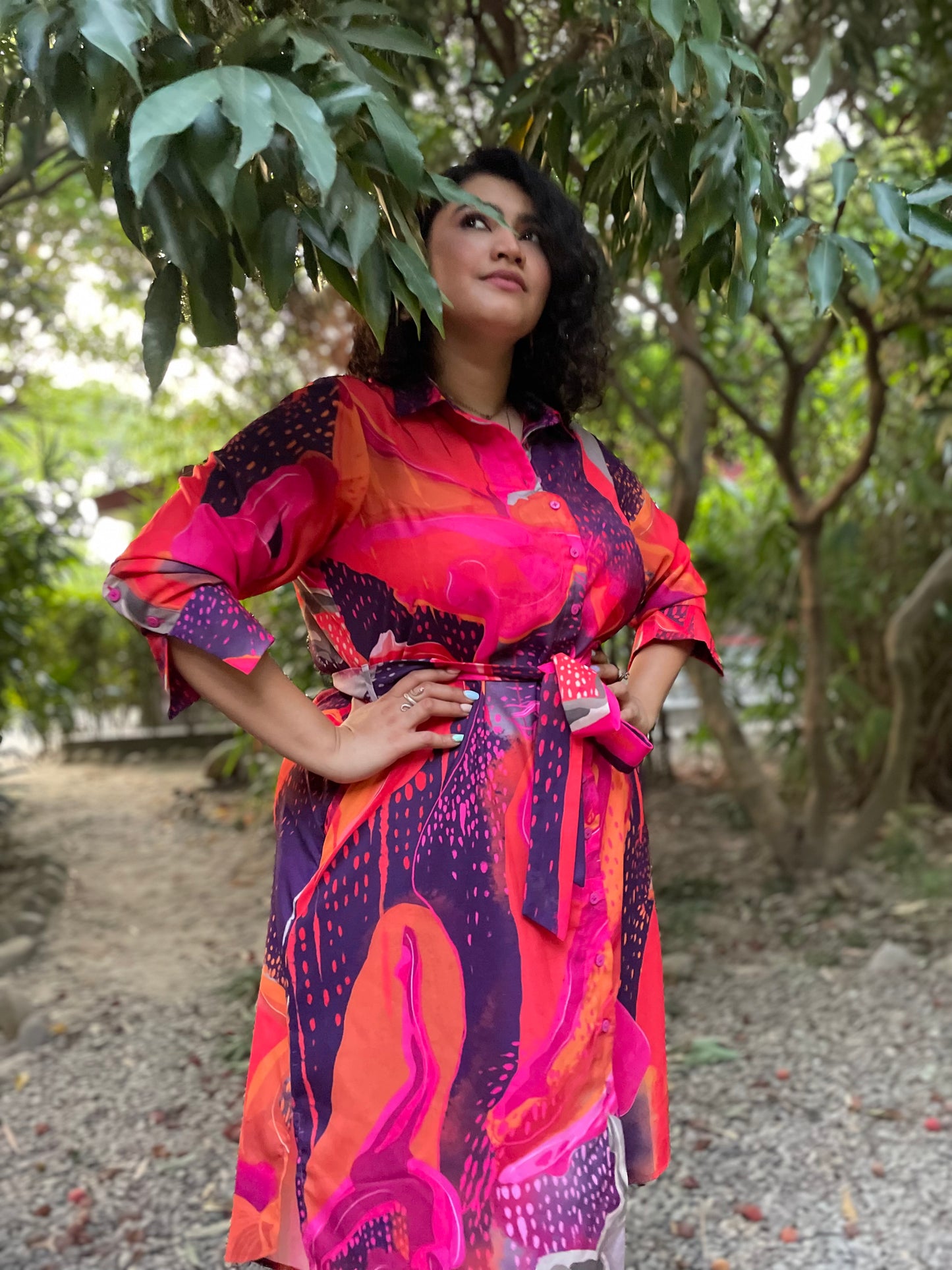 LET'S DANCE SHIRT DRESS