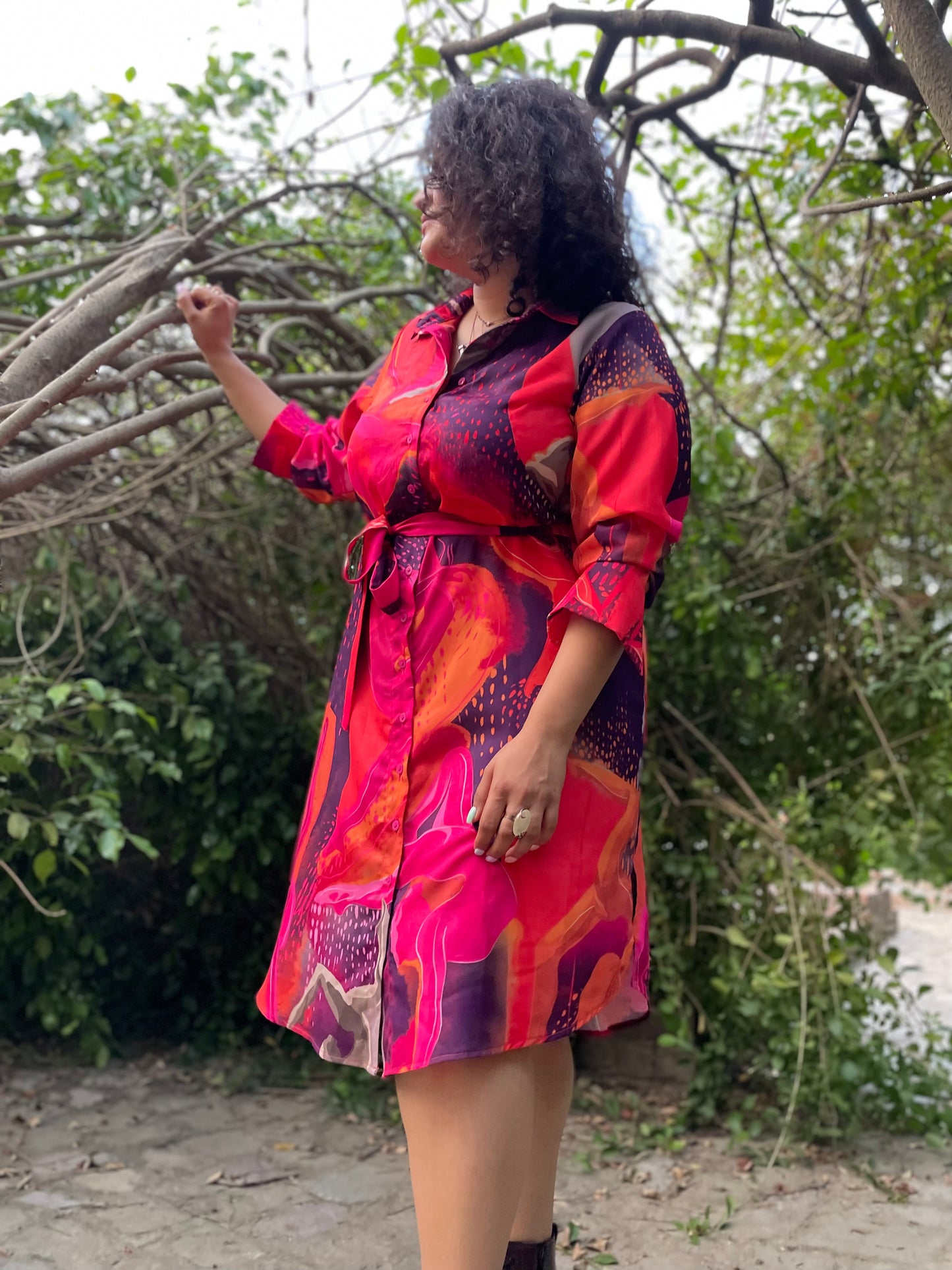 LET'S DANCE SHIRT DRESS