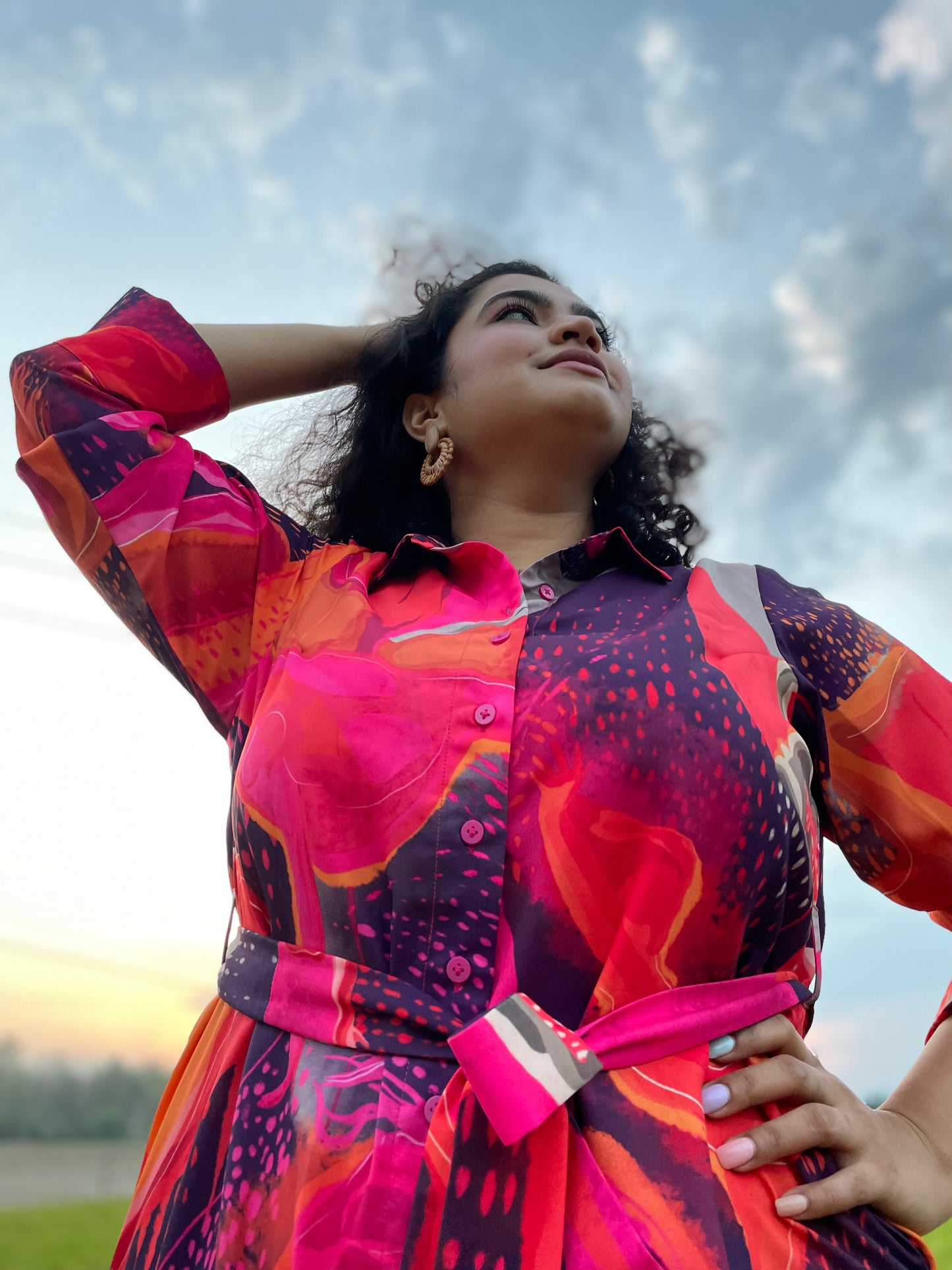 LET'S DANCE SHIRT DRESS