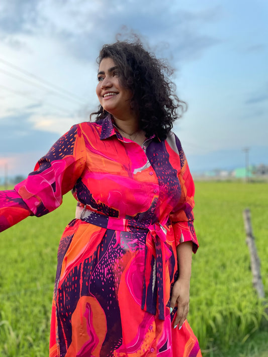 LET'S DANCE SHIRT DRESS