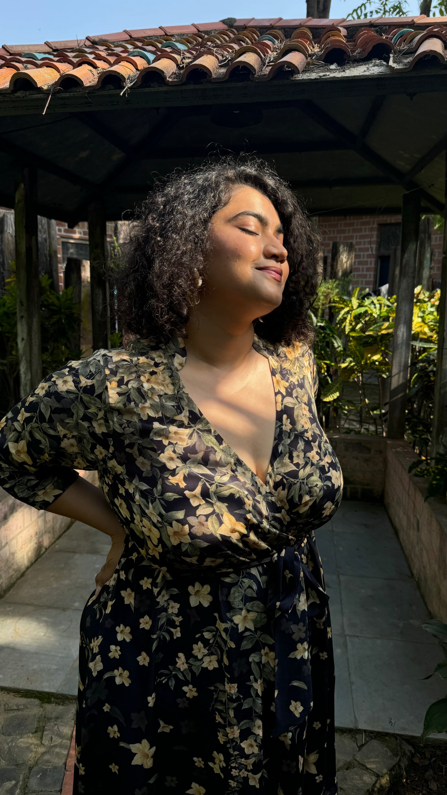 YELLOW JASMINE WRAP DRESS