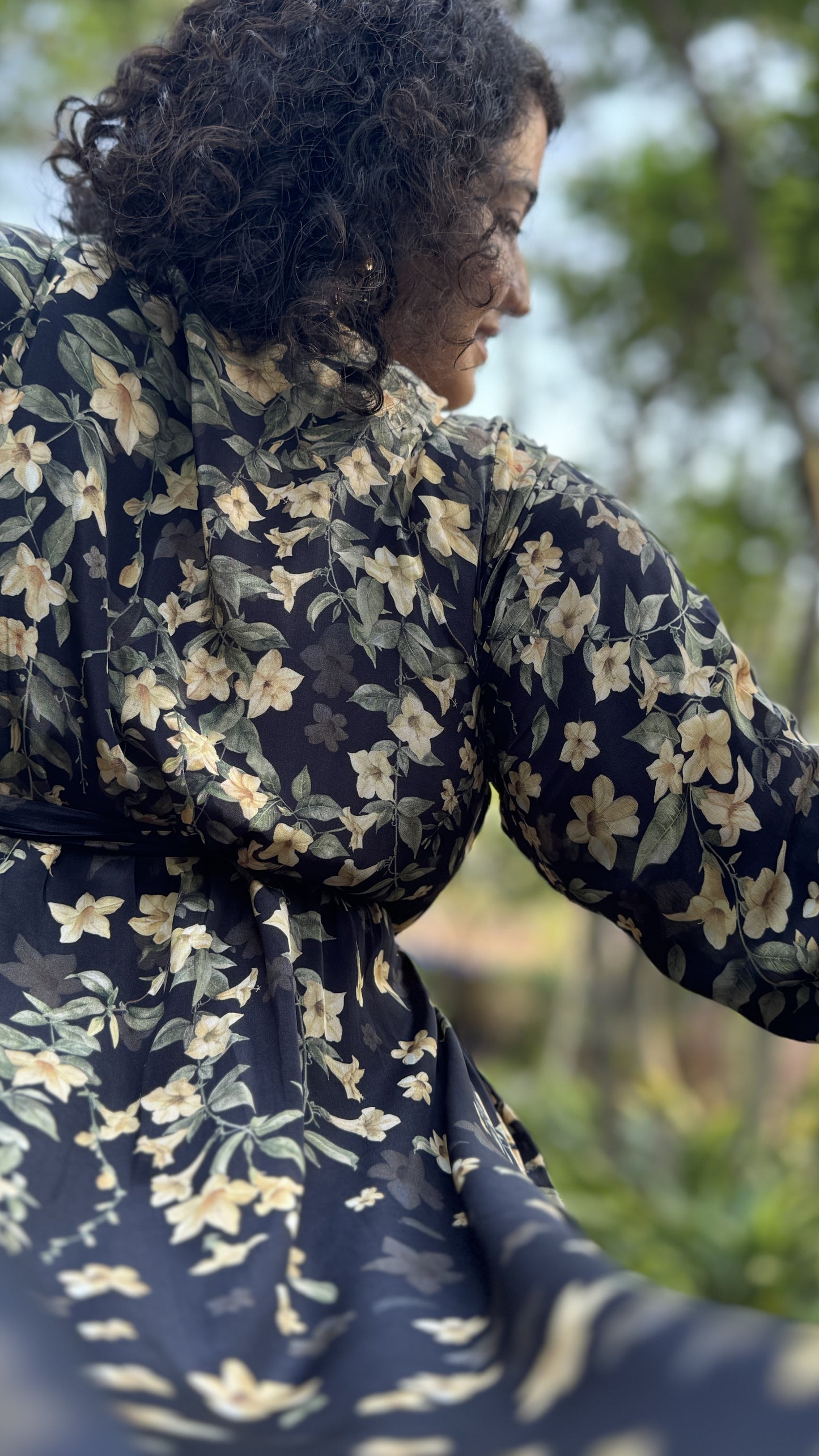 YELLOW JASMINE WRAP DRESS