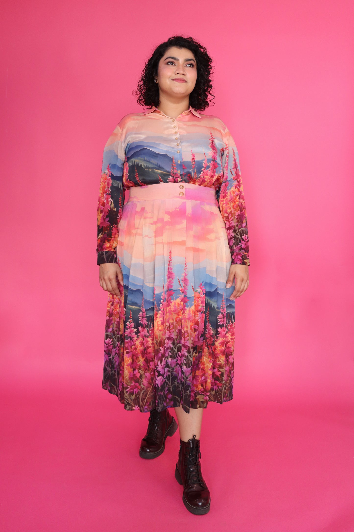 LUPINE VALLEY SKIRT & SHIRT SET