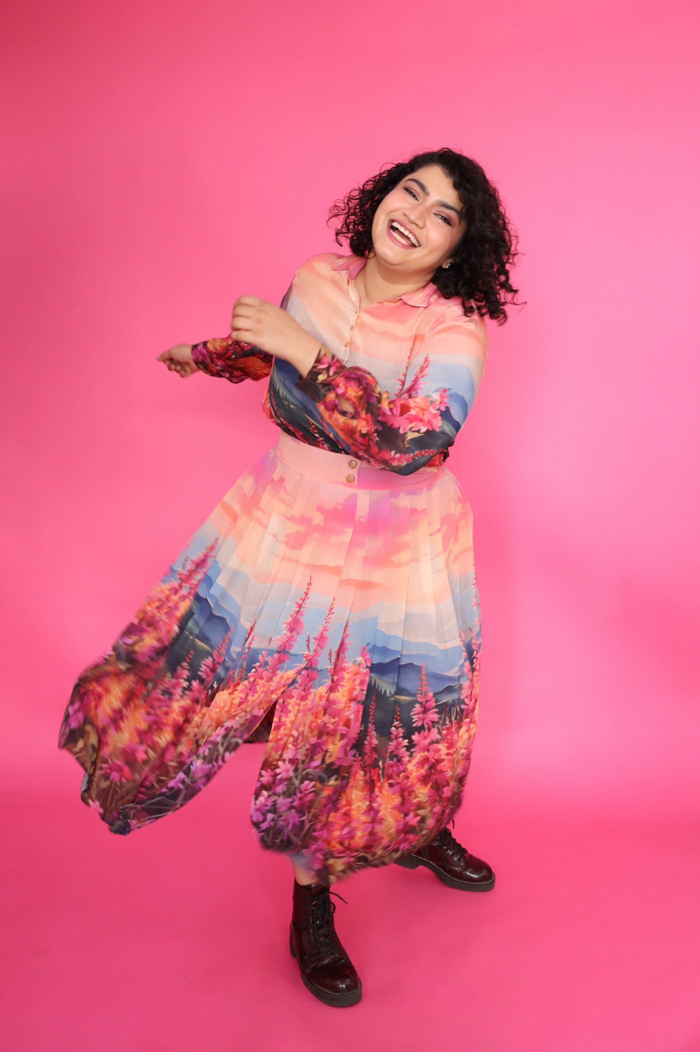 LUPINE VALLEY SKIRT & SHIRT SET