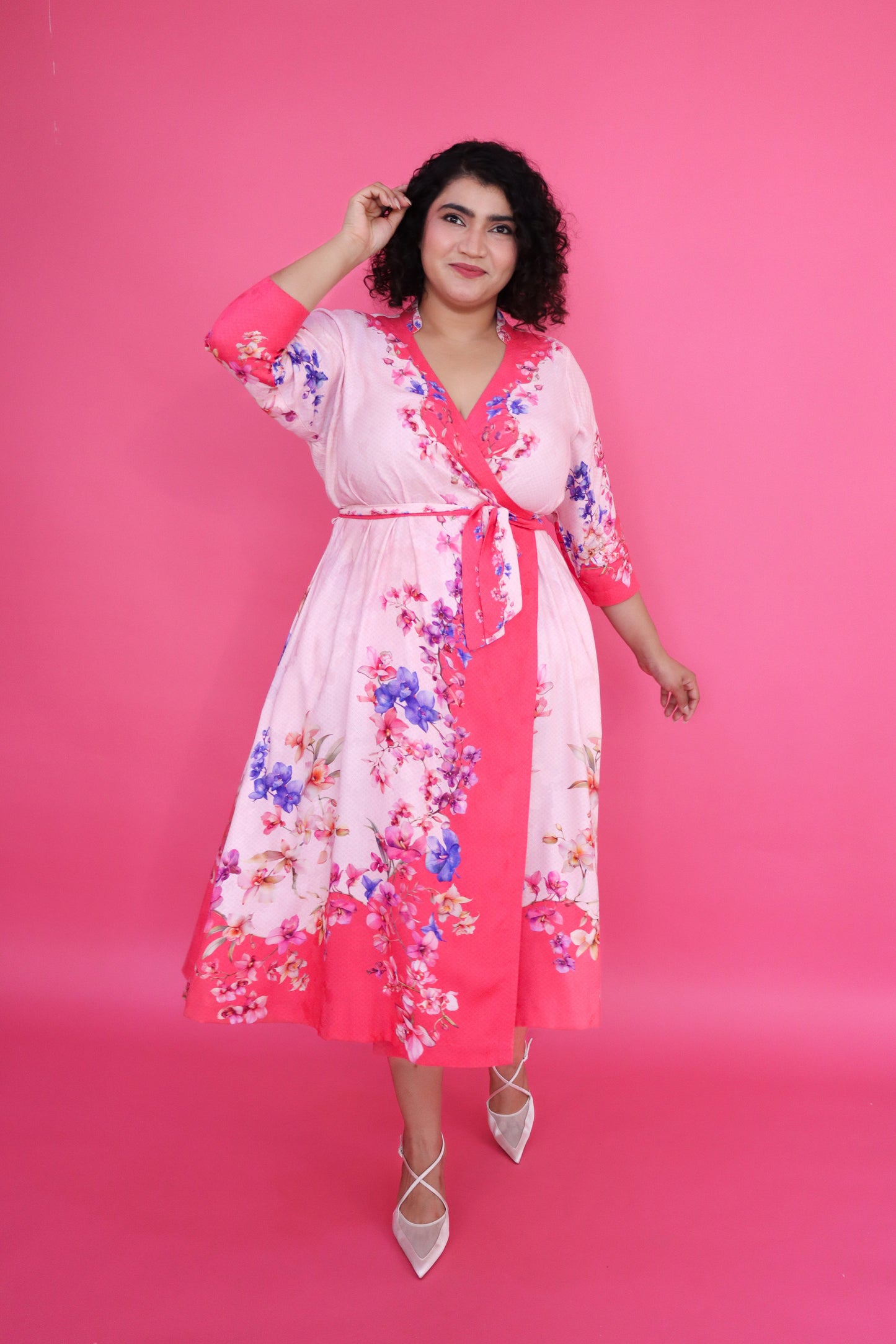 PINK ORCHID WRAP DRESS