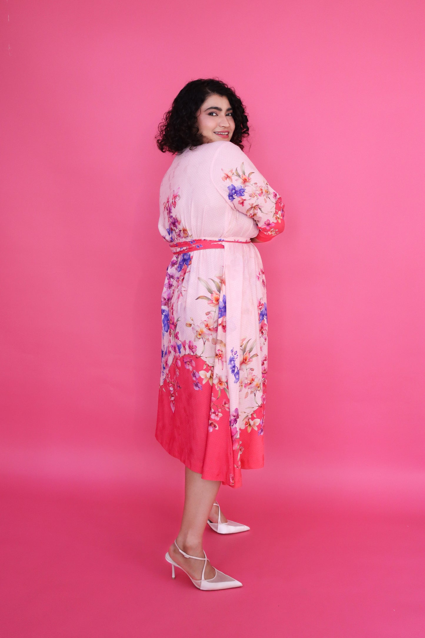 PINK ORCHID WRAP DRESS