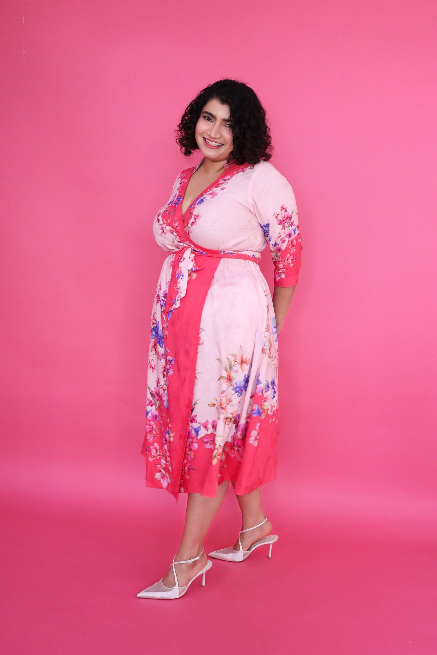 PINK ORCHID WRAP DRESS