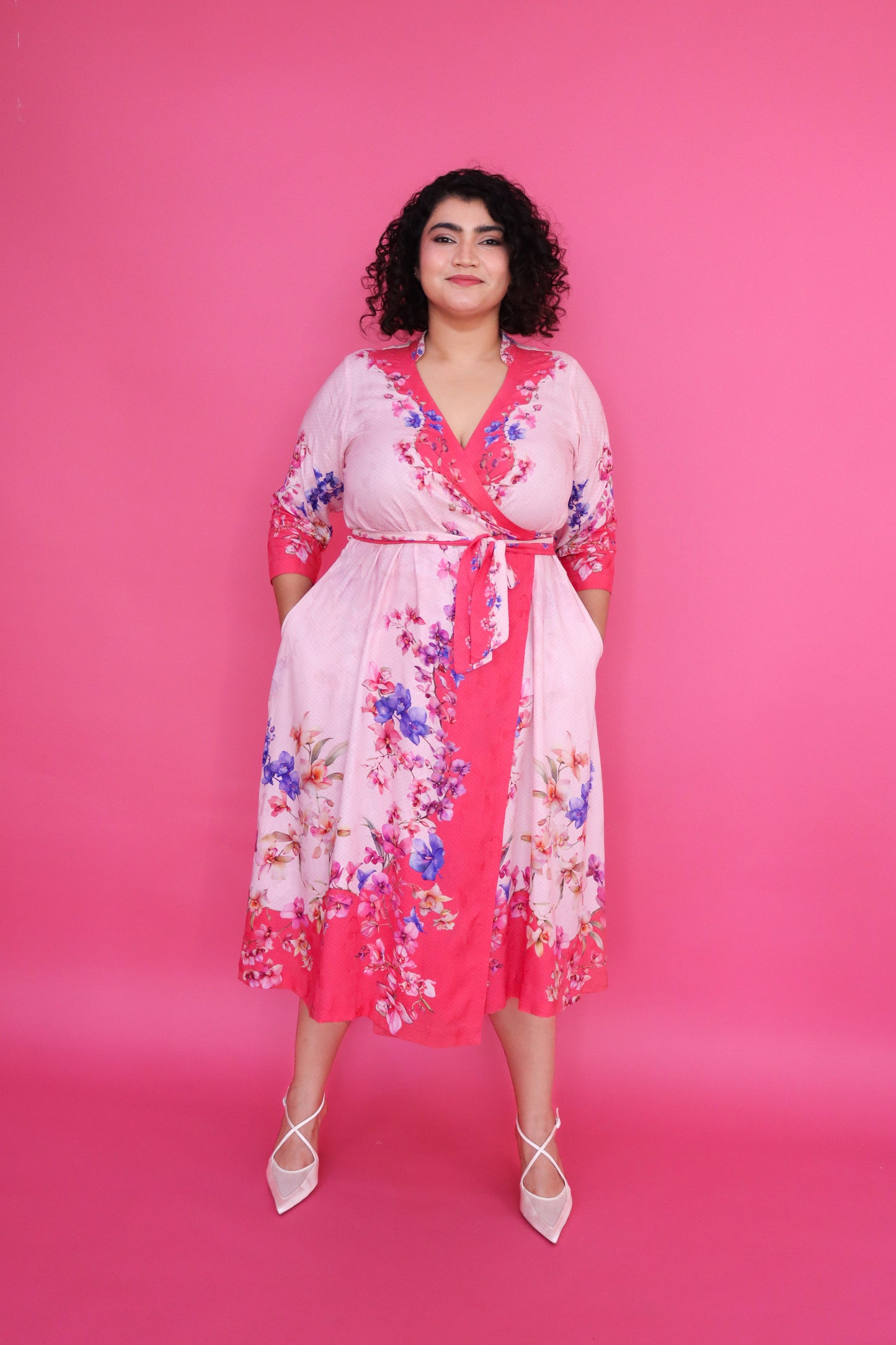 PINK ORCHID WRAP DRESS