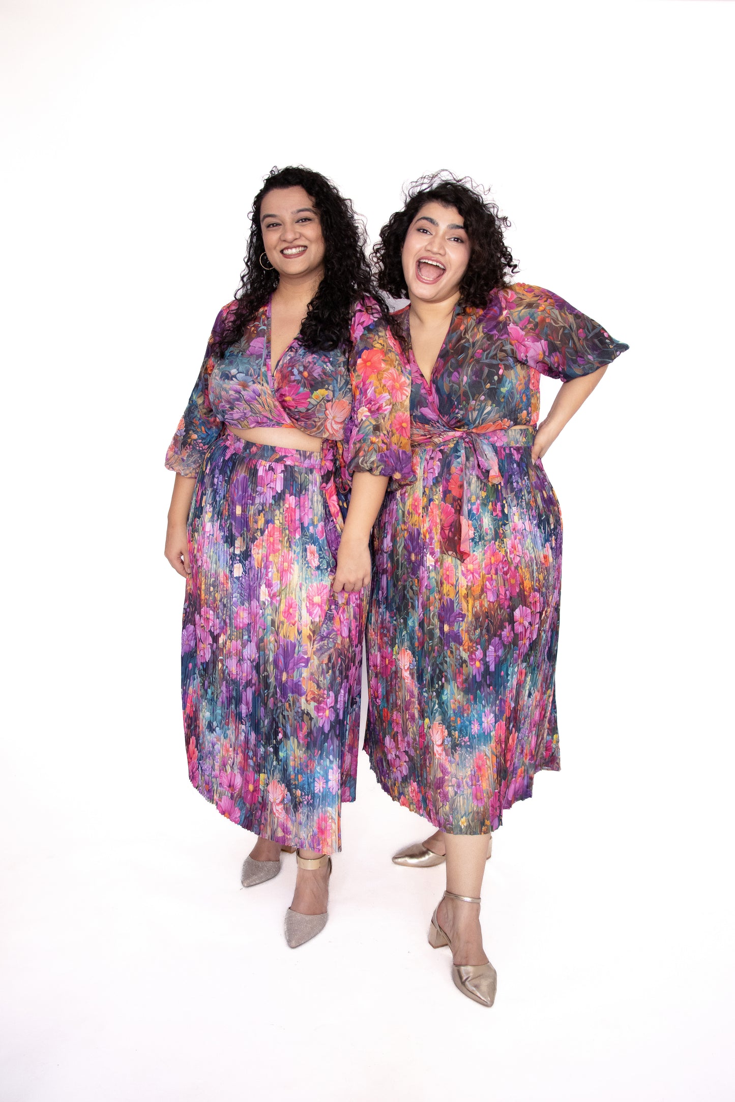 VALLEY OF FLOWER WRAP TOP & SKIRT