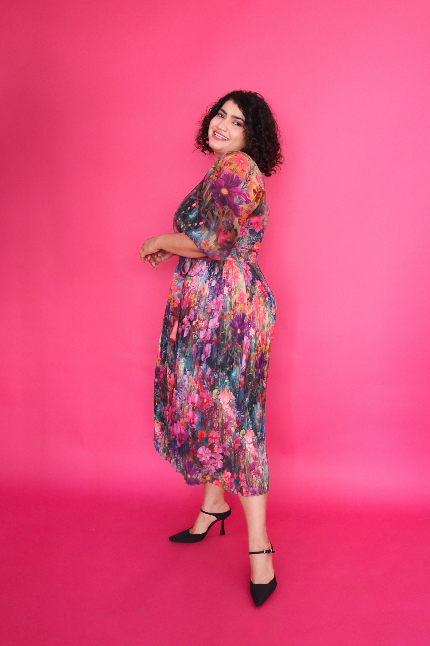 VALLEY OF FLOWER WRAP TOP & SKIRT