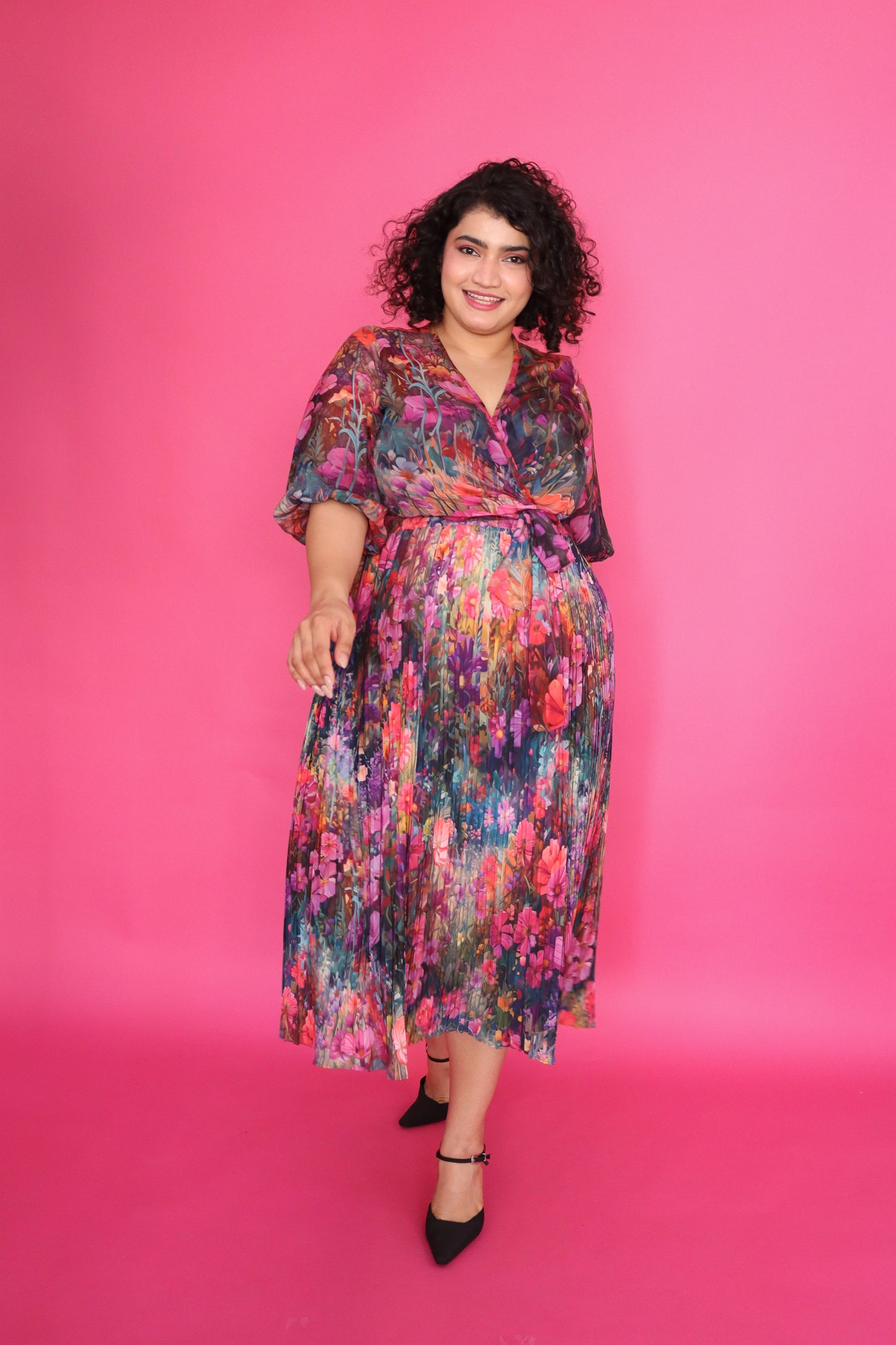 VALLEY OF FLOWER WRAP TOP & SKIRT