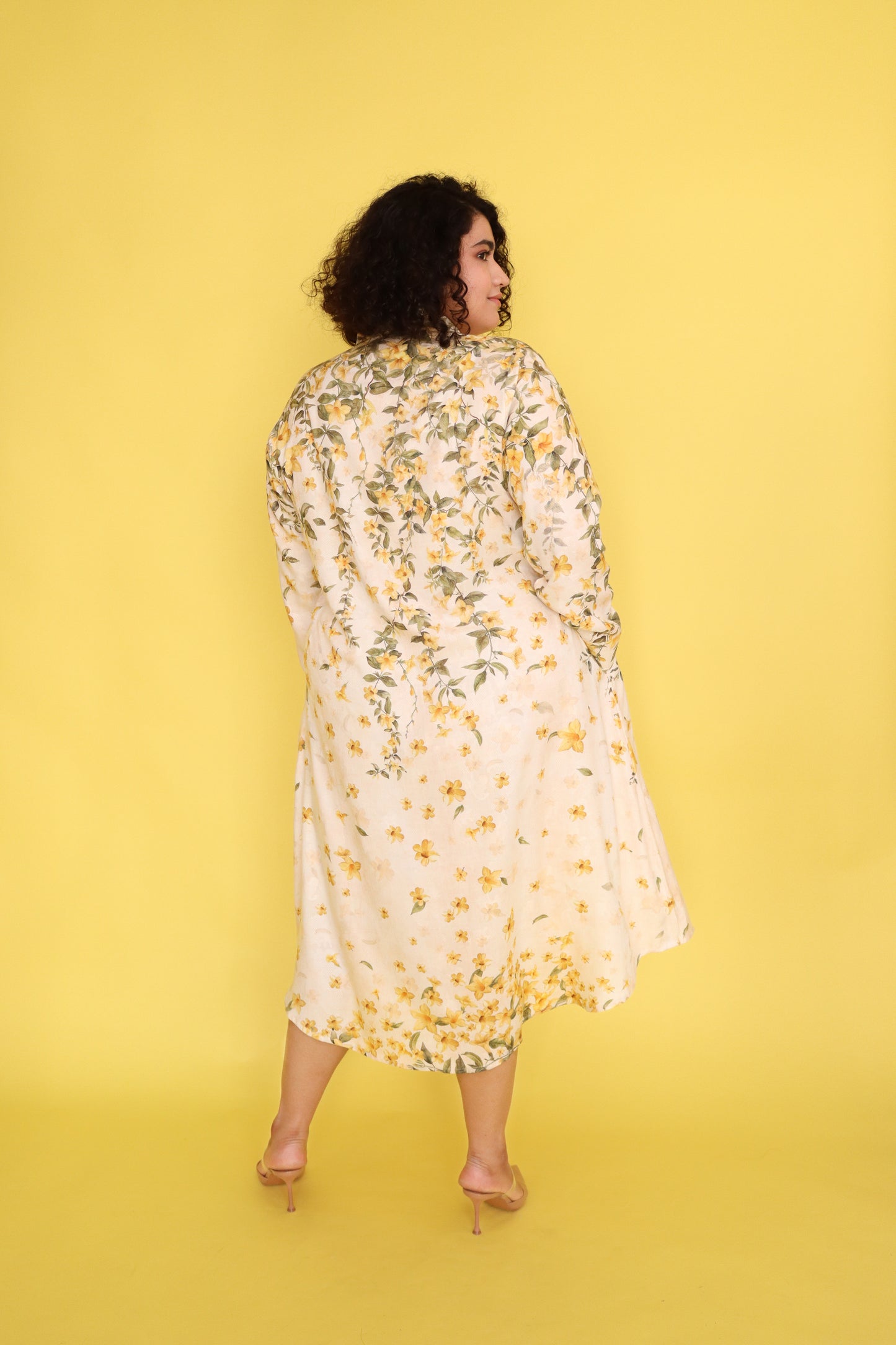 YELLOW JASMINE SHIRT DRESS