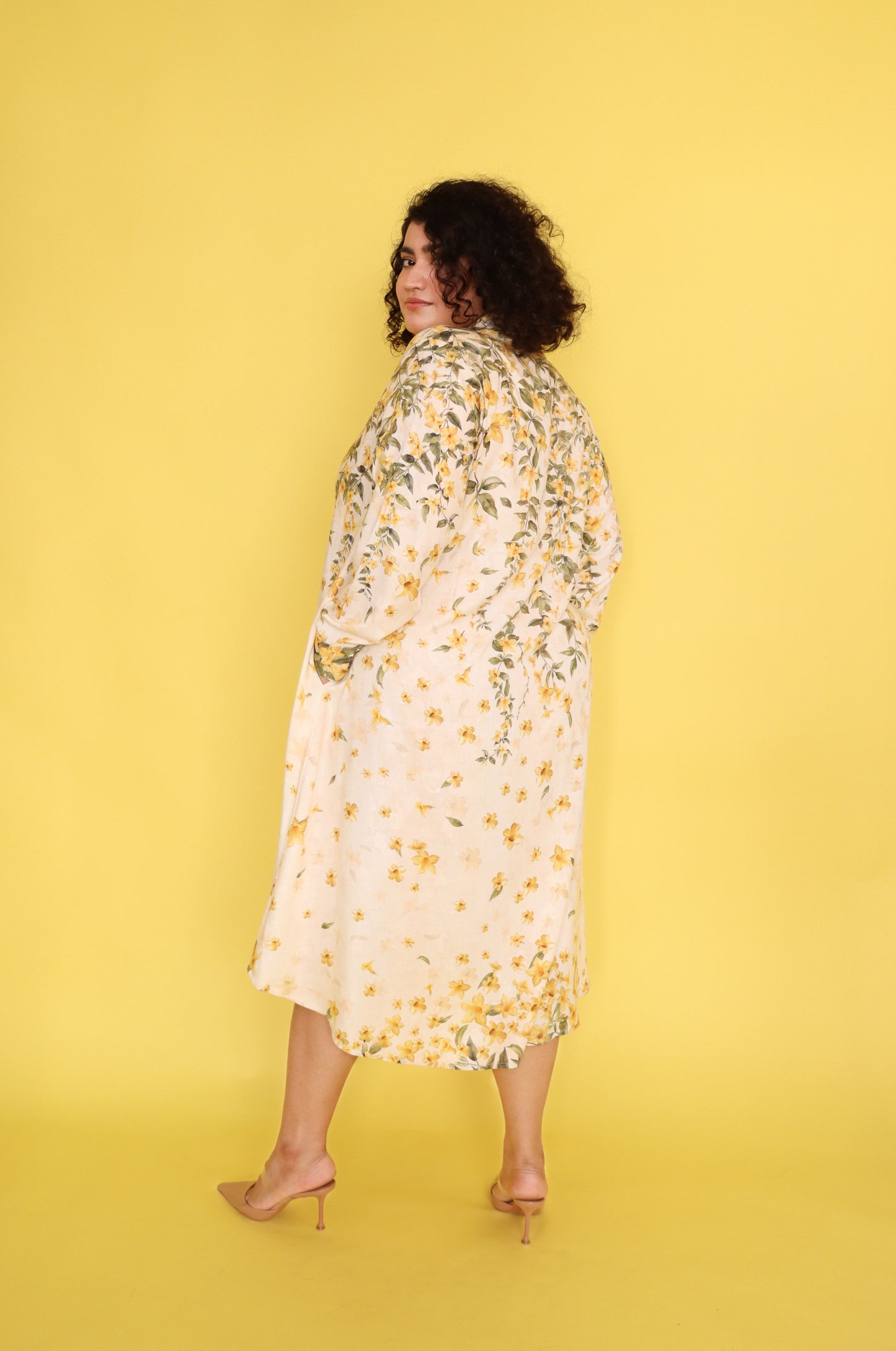 YELLOW JASMINE SHIRT DRESS